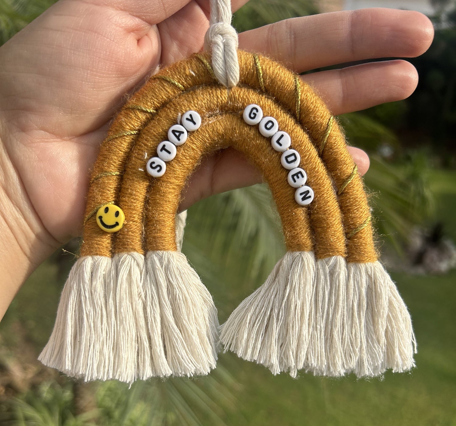 Macrame Car Charm