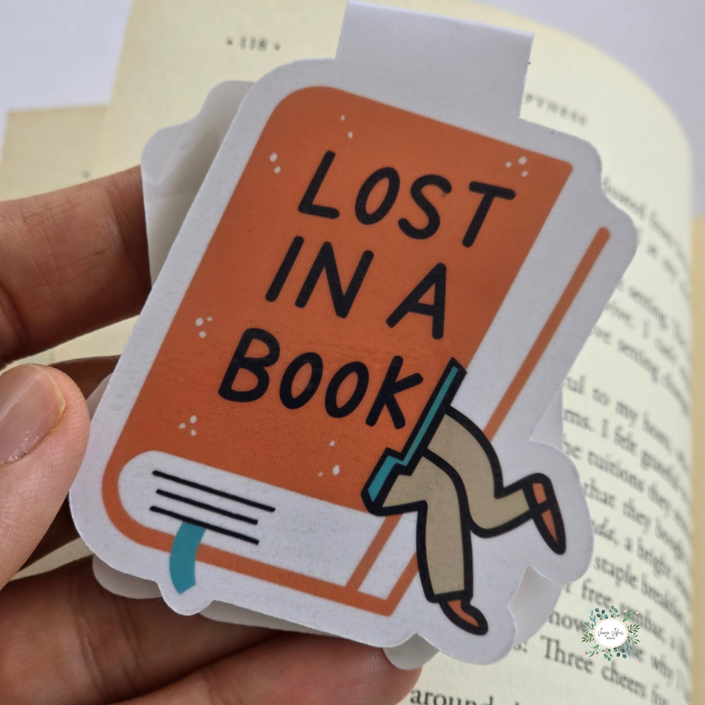 Lost in a Book Magnetic Bookmark