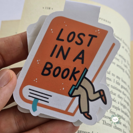 Lost in a Book Magnetic Bookmark
