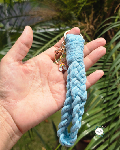 Light Blue Macrame Wrislet