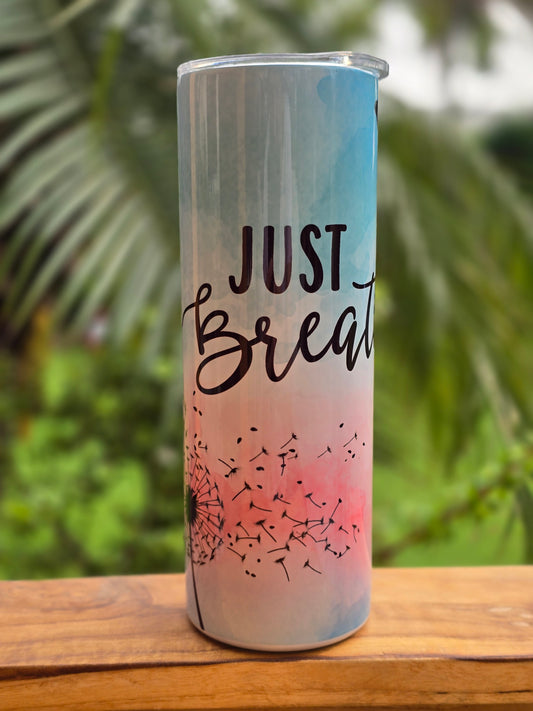 Just Breathe Skinny Tumbler