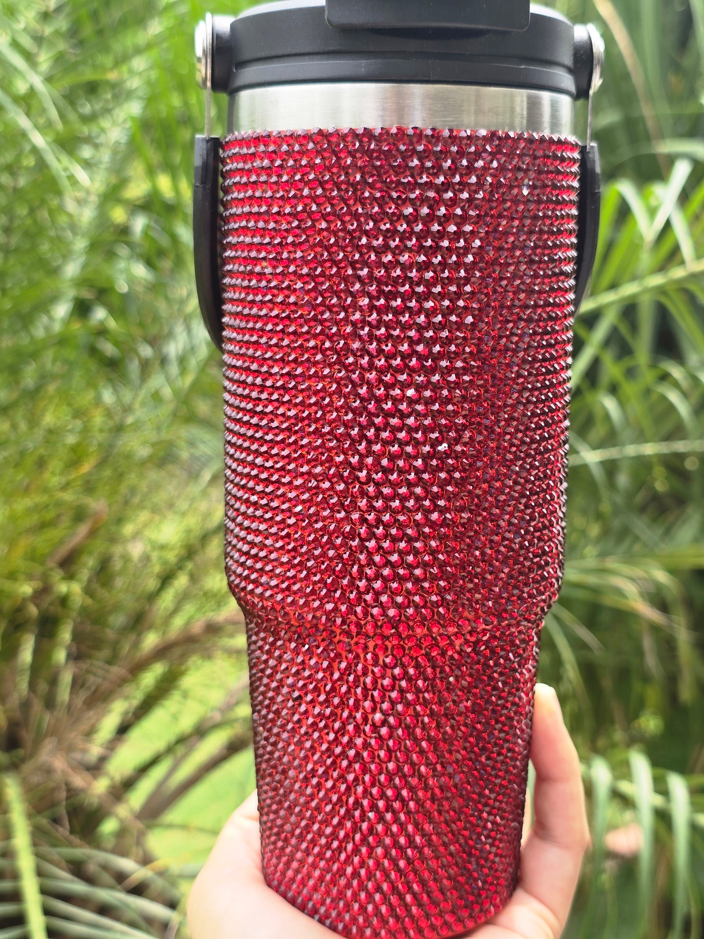Red Rhinestone Tumbler