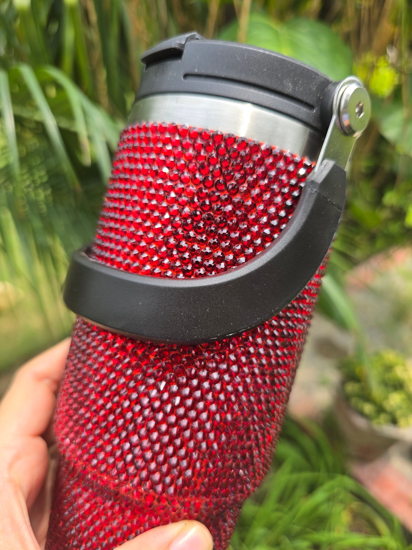 Red Rhinestone Tumbler