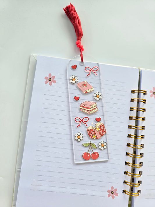 Cherry Acrylic Bookmark