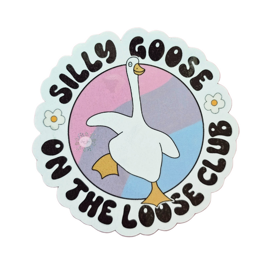Silly Goose on the Loose Club Sticker