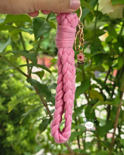 Baby Pink Macrame Wrislet