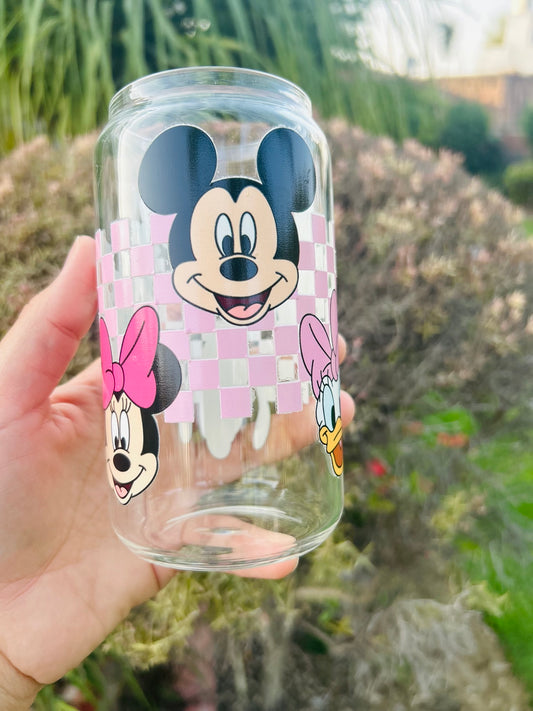 Mickey Mouse and Friends Glass Can